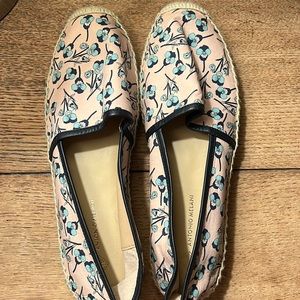 Pink and blue floral design Antonio Melani espadrilles